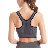 Top Esportivo com Zíper Frontal e Suporte Push-Up